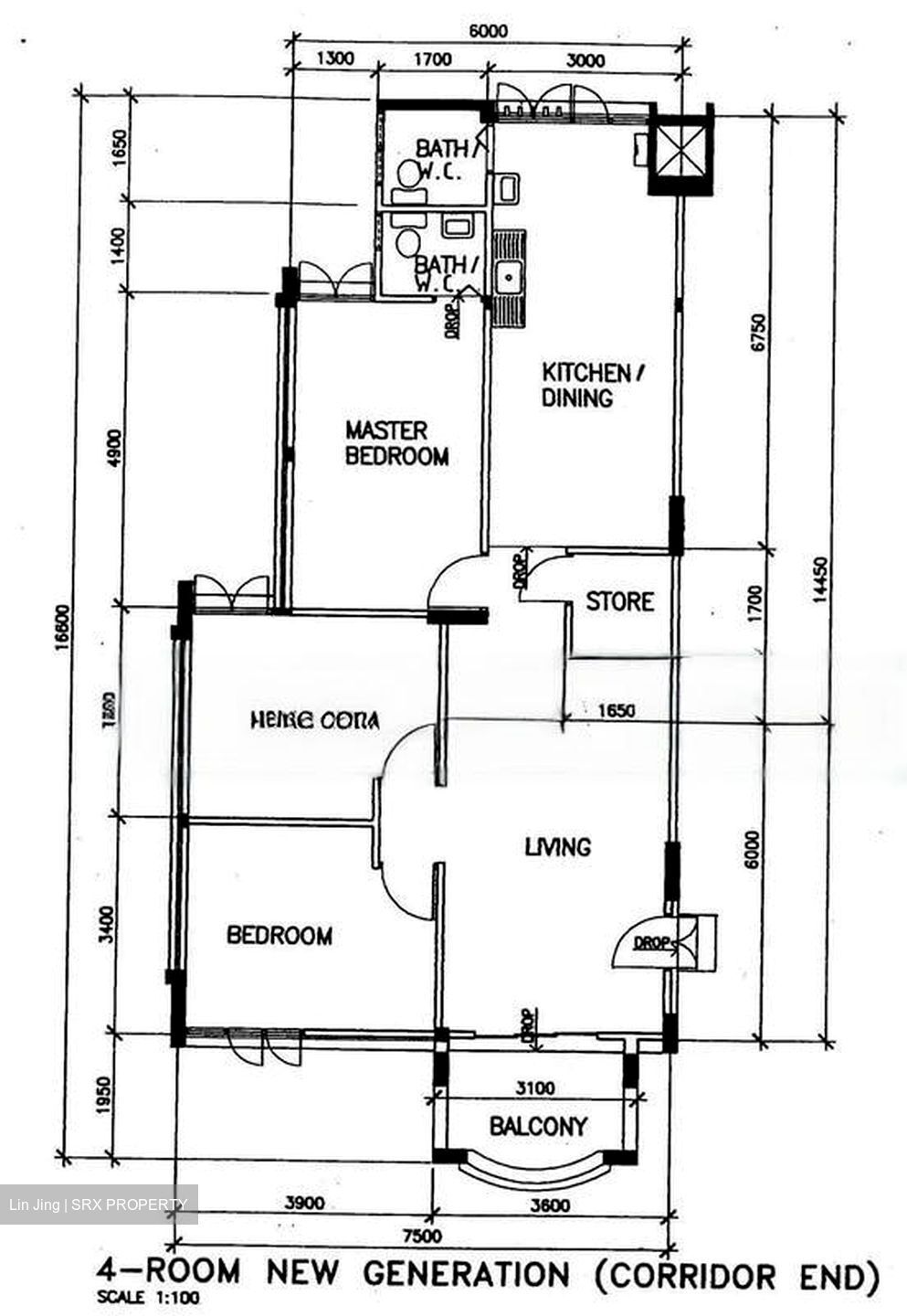 Blk 348 Ang Mo Kio Avenue 3 (Ang Mo Kio), HDB 4 Rooms #467689161